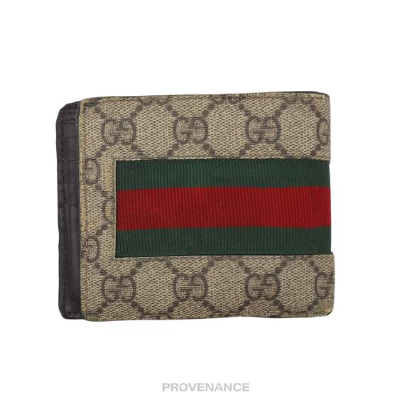🔴 Gucci GG Supreme Bifold Wallet - Signature Web Bee - Picture 2 of 8